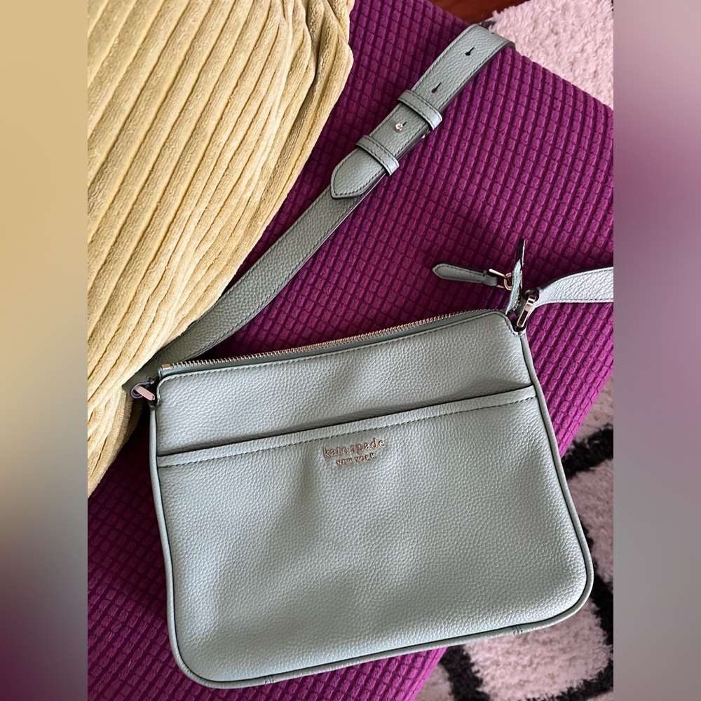 Mint green Kate spade cross body bag